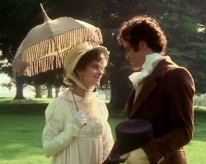Elizabeth-Bennet-and-Mr-Darcy-played-by-Elizabeth-Garvie-and-David ...