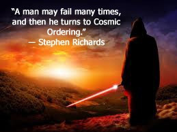 Success author Stephen Richards gives a Cosmic Ordering quote.