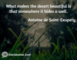 Inspirational Quotes - Antoine de Saint-Exupery