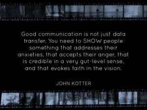 Presentation slide-John Kotter quote