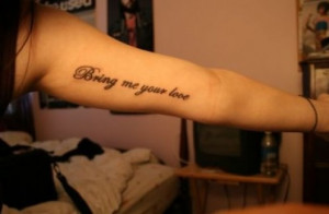 Tattoo Ideas: Quotes on Love