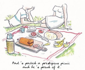 Pucciola illustrations.... Life’s a picnic! Drawing by Alice Charbin ...