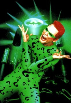 riddle me this riddle me that next to bale s batman keaton looks like ...