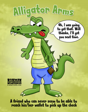 Alligator Arms Defined Cartoon