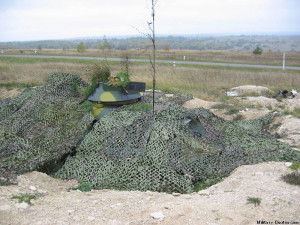 BTR-60 FAC Vehicle Camouflaged and Ready for a Fire Mission