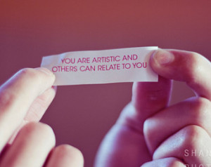 ... quote, fortune cookie, Chinese, Asian, hipster, hands, cute, birthday
