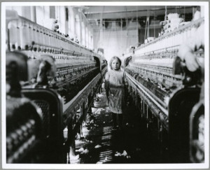 Ten year old spinner in a North Carolina cotton mill (1900-1937)