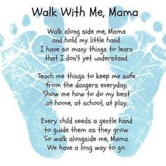 Gave this poem with our son's footprints to Daddy for Father's Day ...