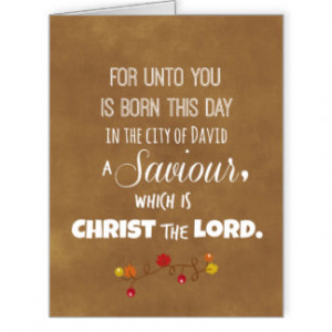 Christmas Bible Verse from Luke Large Greeting Card