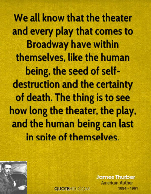 within themselves, like the human being, the seed of self-destruction ...