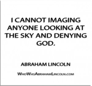 cannot imaging anyone looking at the sky and denying God ...