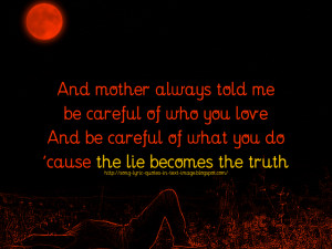 Billie Jean - Michael Jackson Song Lyric Quote in Text Image
