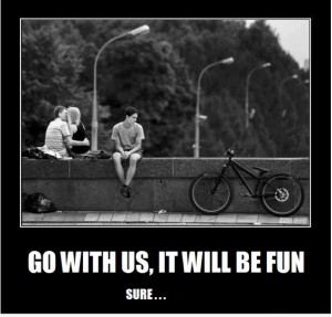 3rd Wheel Story of my life.. Homecoming i believe i'm 15th wheeling it ...