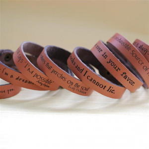 Your favorite quote --- custom engraved 1/2