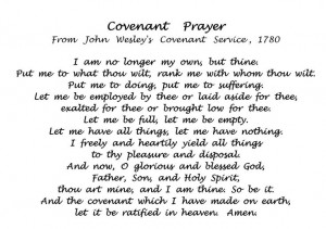 John Wesley Covenant Prayer