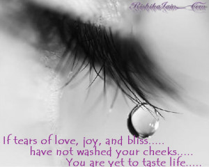 Tears of Joy…. Experience for Life…
