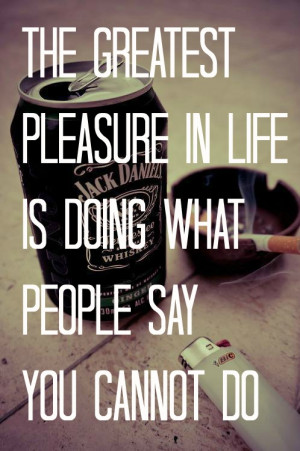 cigarette, forbidden, jack daniels, life, lighter, pleasure, quote ...