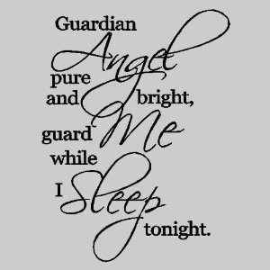 Guardian Angel...Nursery Wall Quotes Words Sayings Removable Wall ...