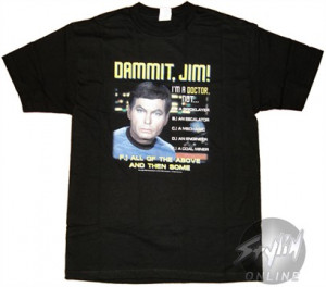 Womens Star Trek Damn Jim Shirt