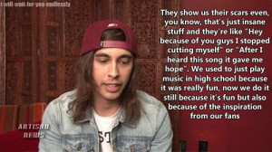 Vic Fuentes Self Harm Scars