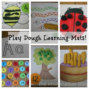 Here are some super easy play dough mats that I made for the kids to ...