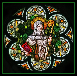 St. Gertrude stain glass St. Gertrude the Great, a very powerful ...