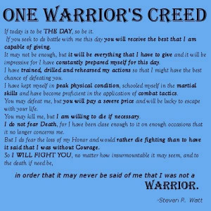 Warrior Creed Quotes