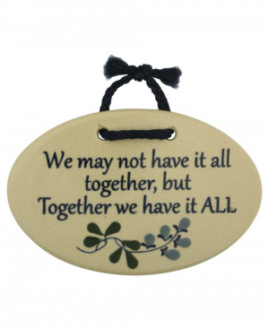 Inspirational Wall Plaques: Together Quote (Usa)