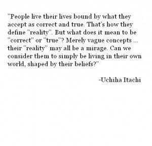 itachi uchiha naruto quotes