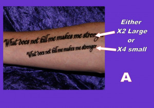 TATTOOS-INNER-ARM-FOREARM-personalised-YOUR-OWN-QUOTE-custom-made-LAST ...