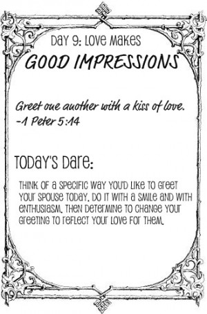Day 9: Good Impressions