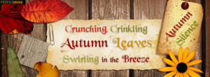 Autumn Silence Quote Facebook Cover