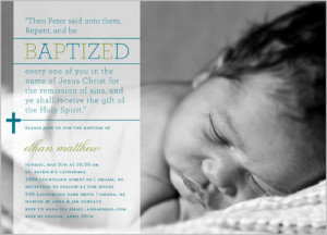 Inviting Scripture Boy Baptism Invitation