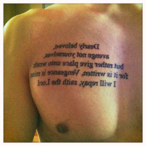 Meaningful Bible Verses Tattoos