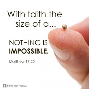 Faith The size Of A Mustard Seed!