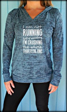 Day Workout Hoodie. Half Marathon. Marathon Shirt. Inspirational Quote ...