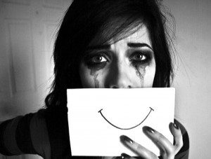 depression suicide self harm smile cutting fake fake smile