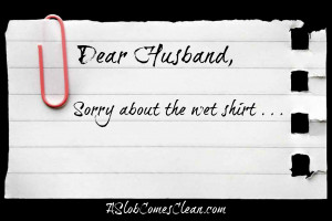 Dear Husband . . . I’m Sorry.