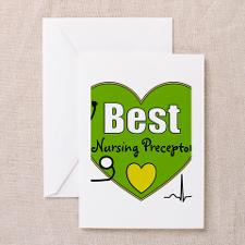 best nursing preceptor green.PNG Greeting Cards (P for