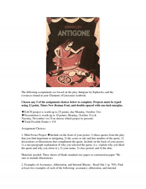 Antigone Lesson Plans