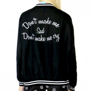 Black and White Jacket with a B On It Letterman