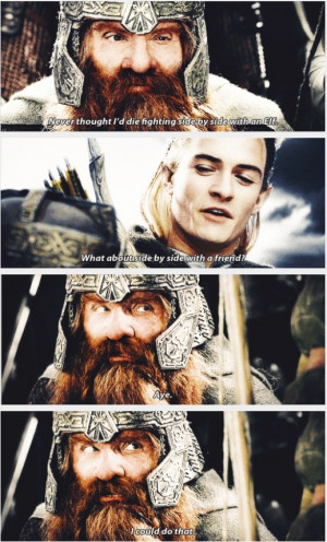 Legolas and Gimli - Friendship ♥ -- Lord of the Rings