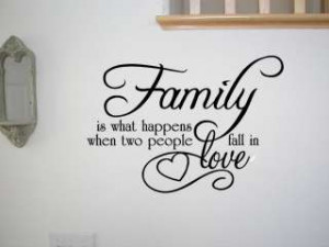 family wall quotes and sayings | FAMILY LOVE QUOTE VINYL WALL QUOTE ...