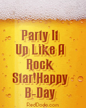 Birthday Quote – Party it up Like a Rock star Happy Birthday