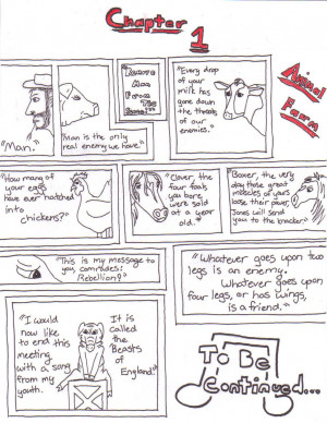 Animal Farm Boxer Quotes Animal farm comic: chapter 1 by horobinota on ...