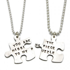 Missing Piece Puzzle Necklace