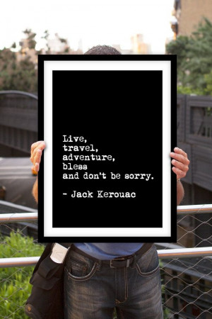 jack kerouac motivational inspirational quote art wall decor poster ...