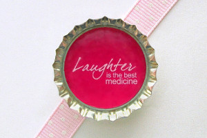 Medicine Pink Bottle Cap Magnet - inspirational quotes, inspirational ...