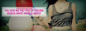 You Gave The Feeling Quote Facebook Cover Timeline