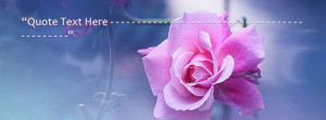 Beautiful Pink Flower Facebook Name Cover Quotes Covers